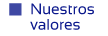 Nuestros valores